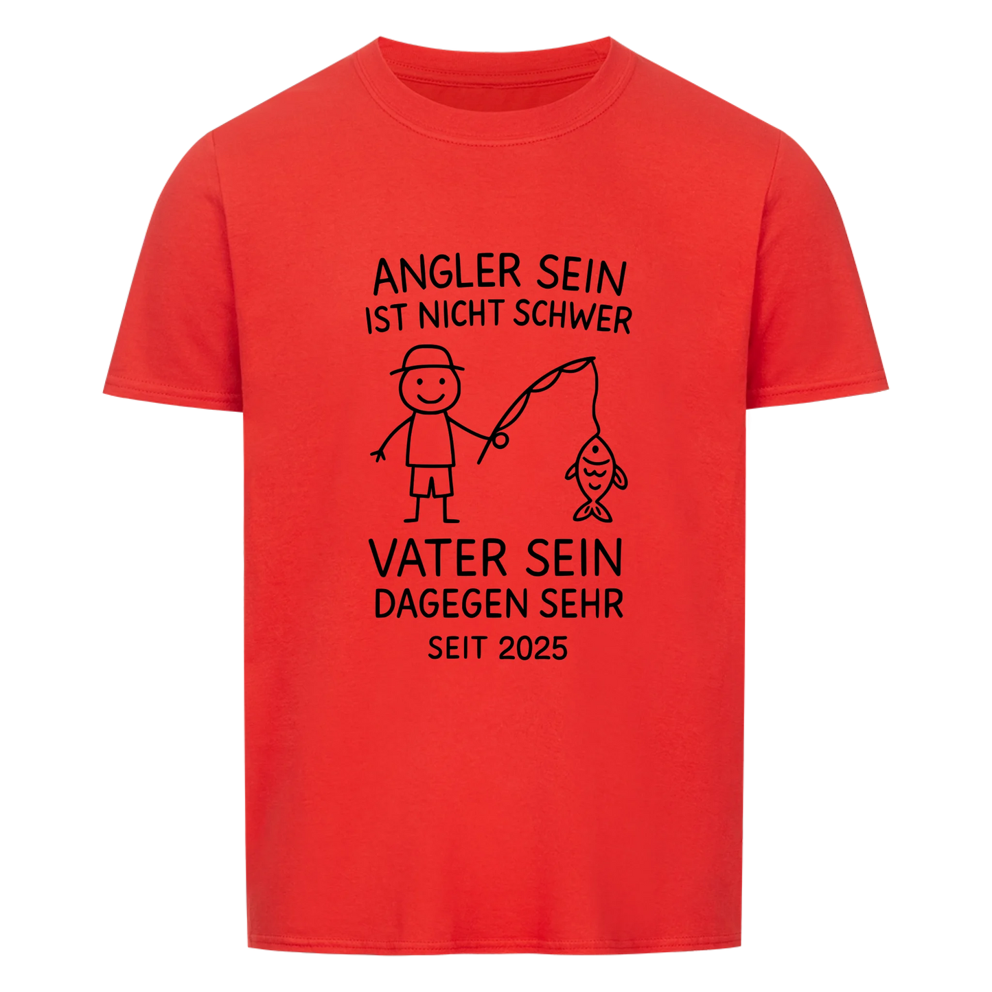 Angler sein ist nicht schwer T-Shirt Personalisierbar