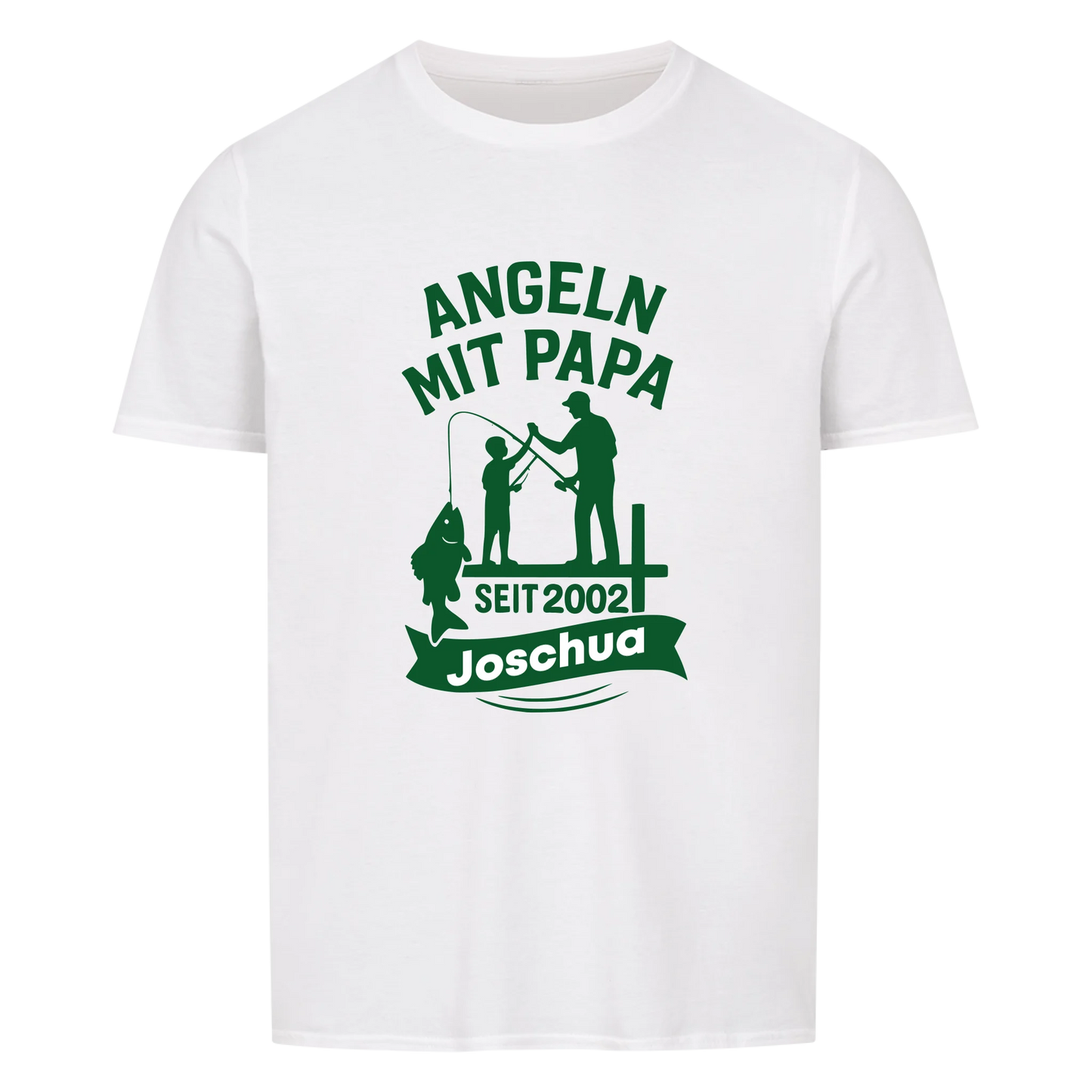 Angeln mit Papa T-Shirt personalisierbar