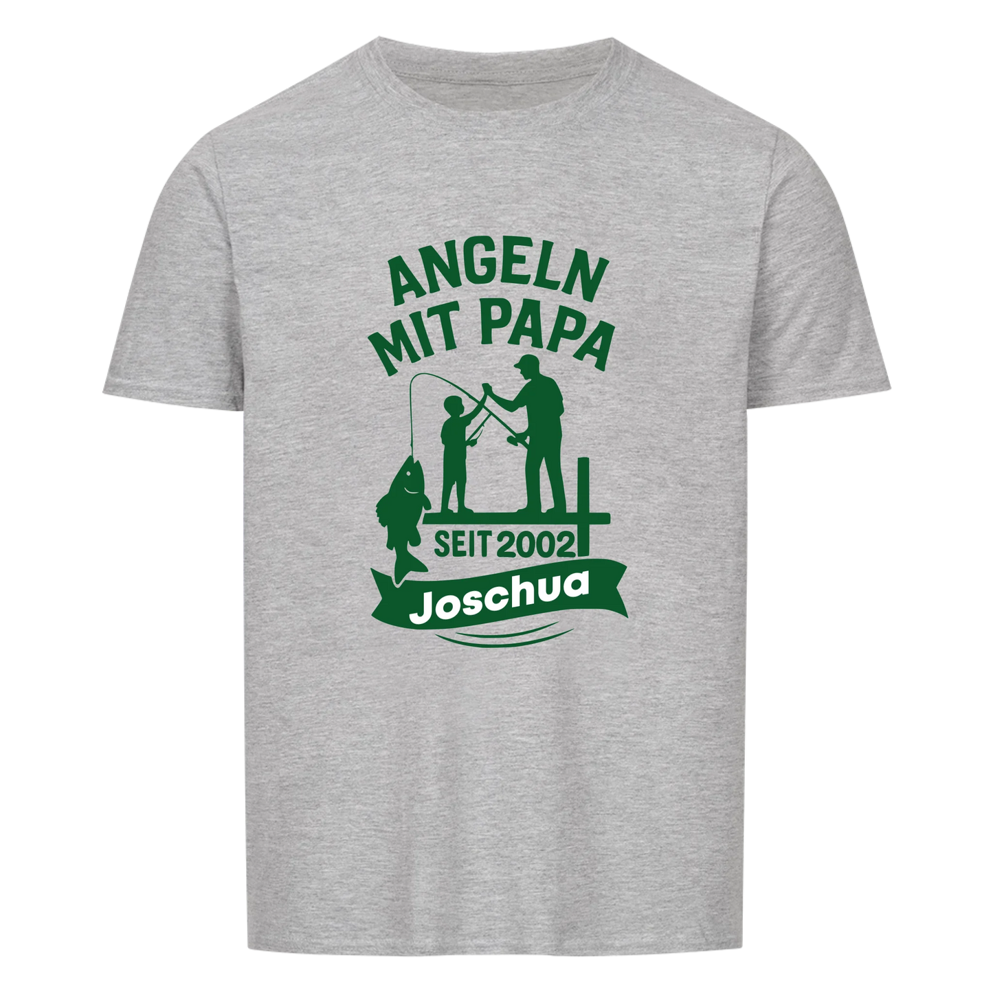 Angeln mit Papa T-Shirt personalisierbar