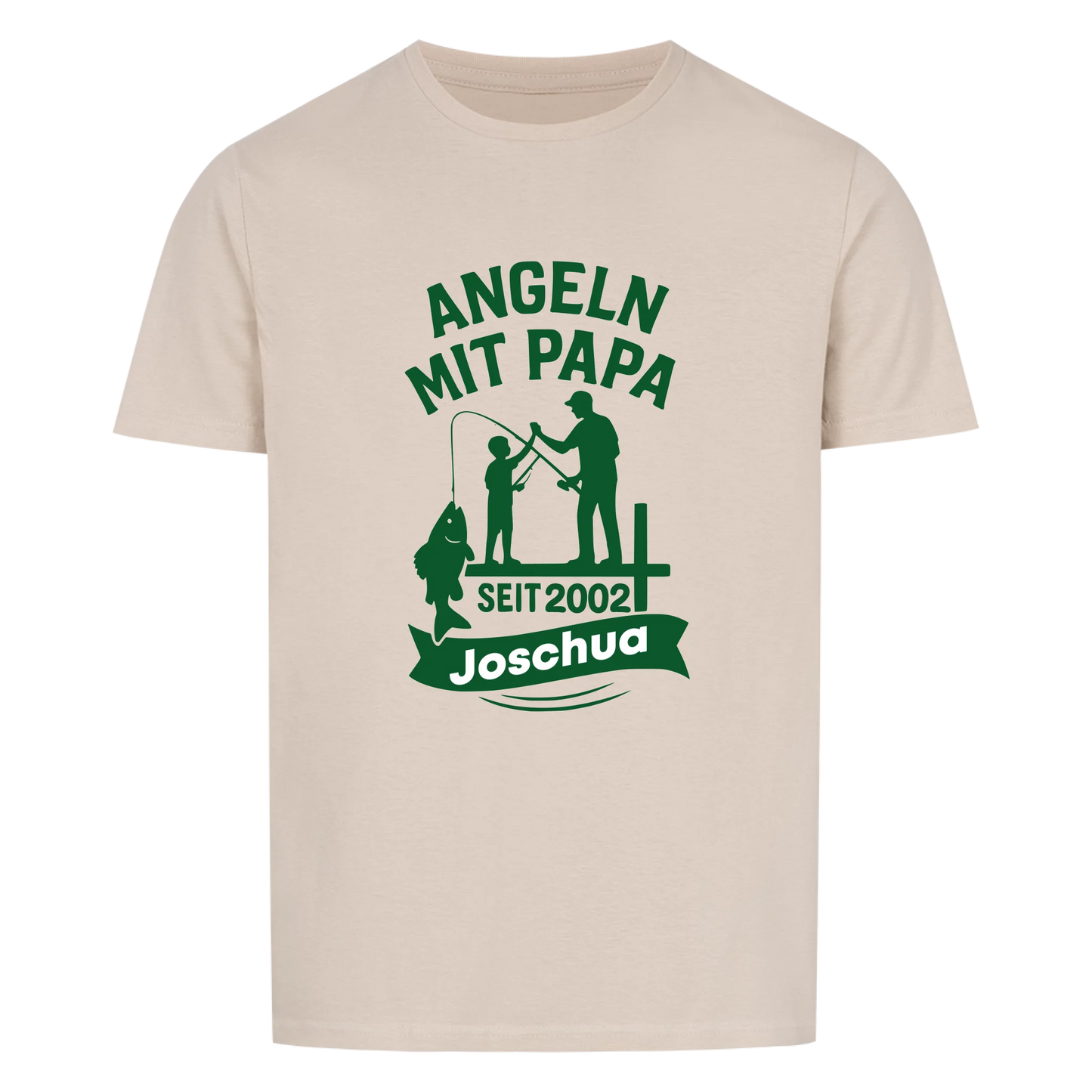 Angeln mit Papa T-Shirt personalisierbar
