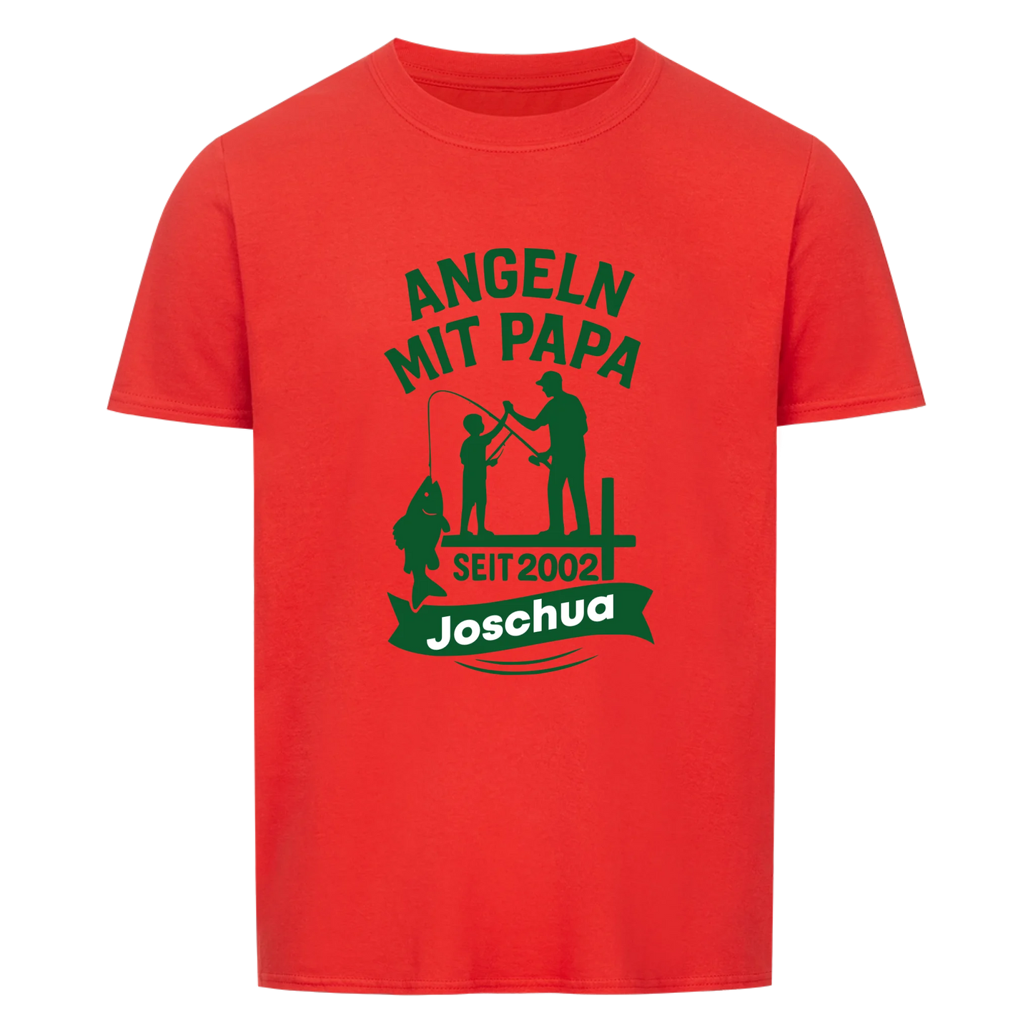 Angeln mit Papa T-Shirt personalisierbar