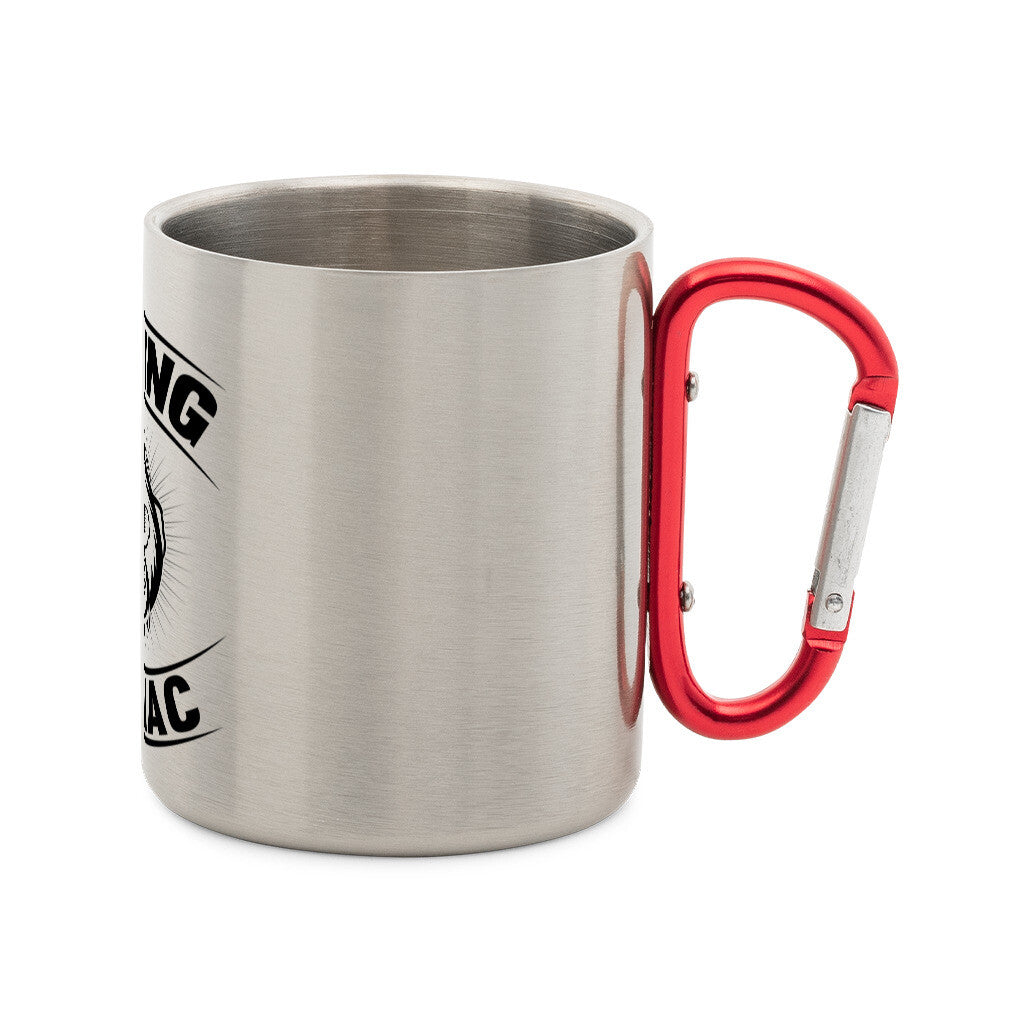 Fishing Maniac Edelstahl-Tasse mit Karabiner - HookStyle