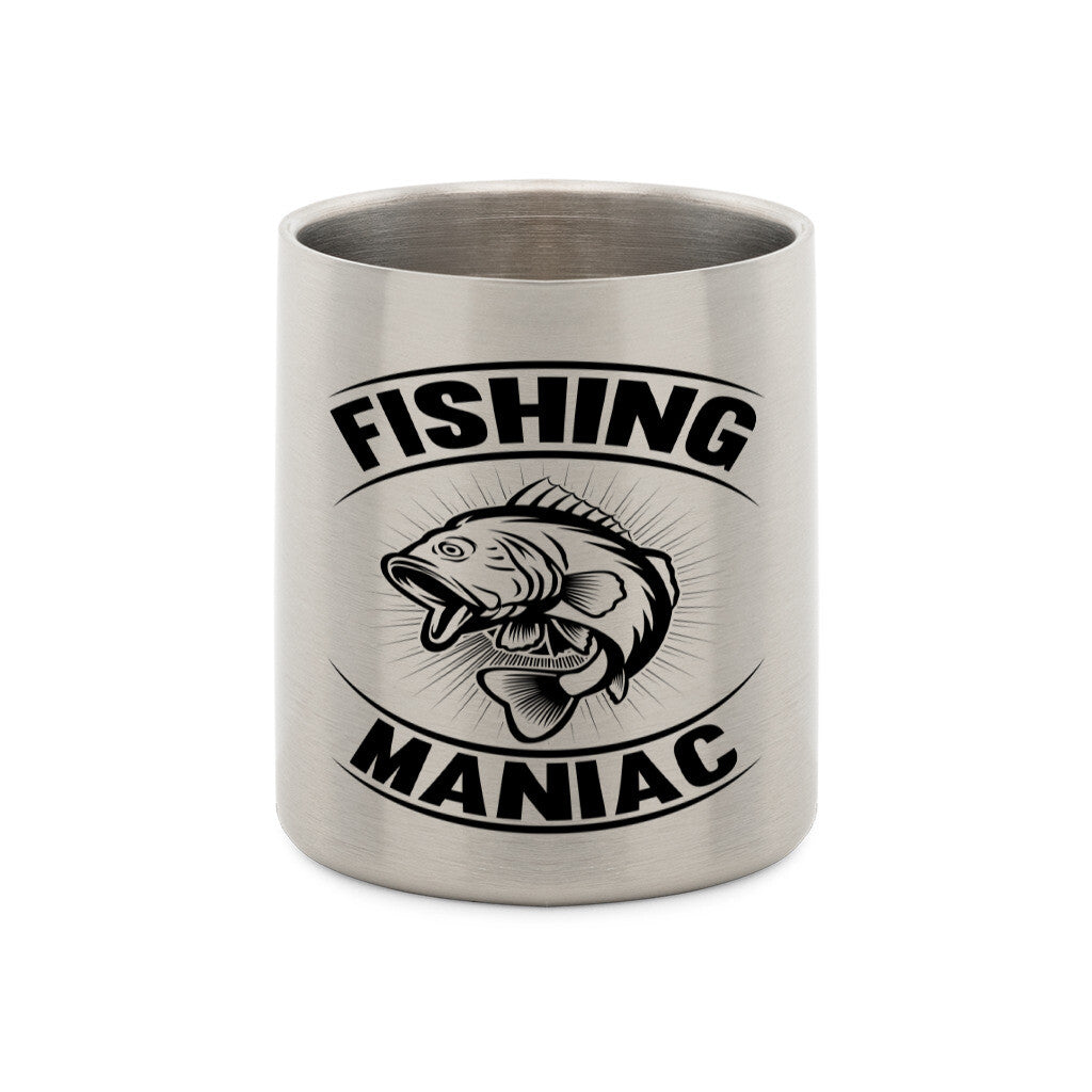 Fishing Maniac Edelstahl-Tasse mit Karabiner - HookStyle