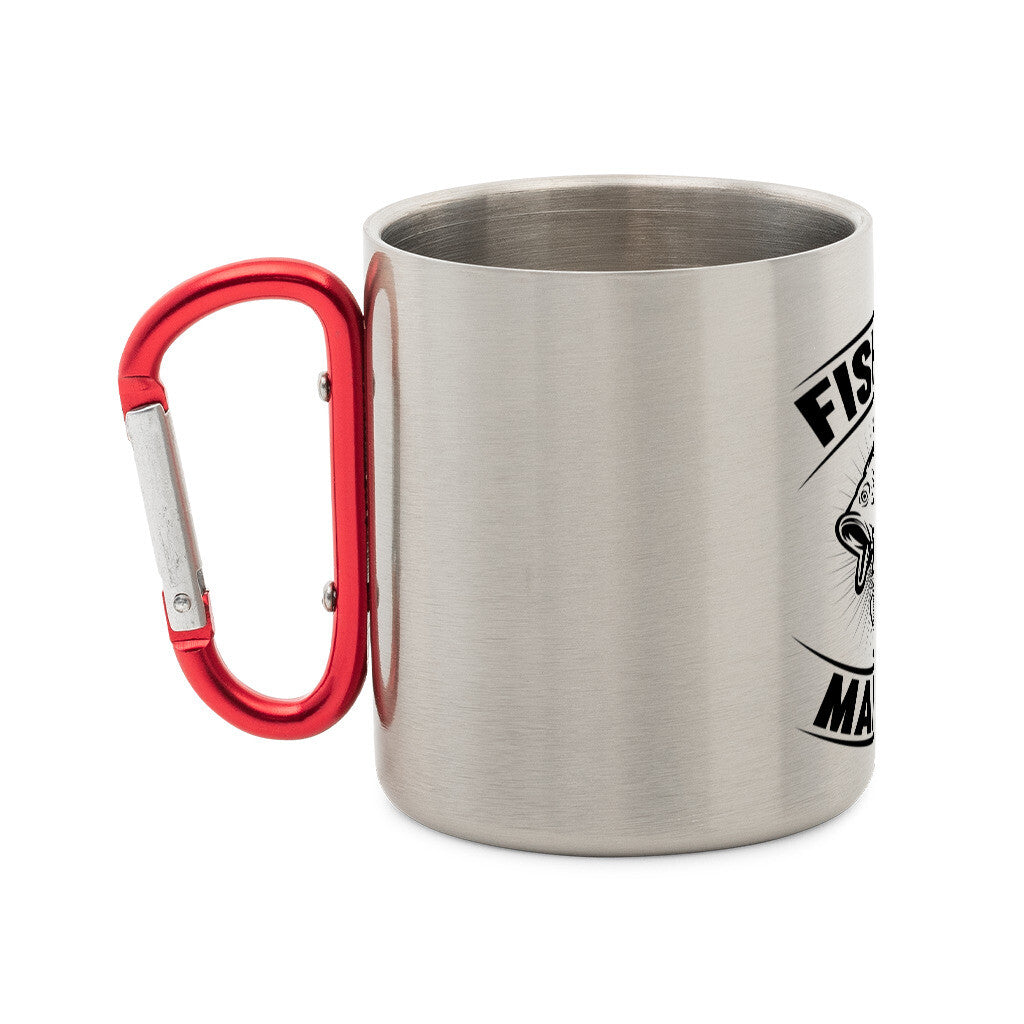 Fishing Maniac Edelstahl-Tasse mit Karabiner - HookStyle