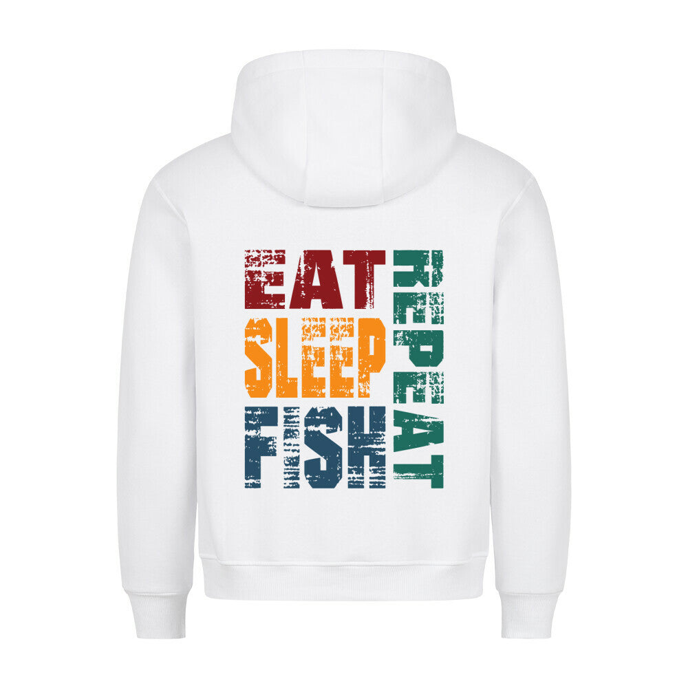 Eat Sleep Fish Repeat Premium Hoodie - HookStyle