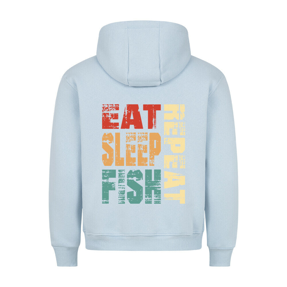Eat Sleep Fish Repeat Premium Hoodie - HookStyle