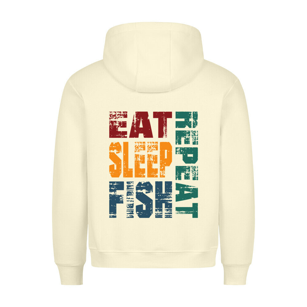 Eat Sleep Fish Repeat Premium Hoodie - HookStyle