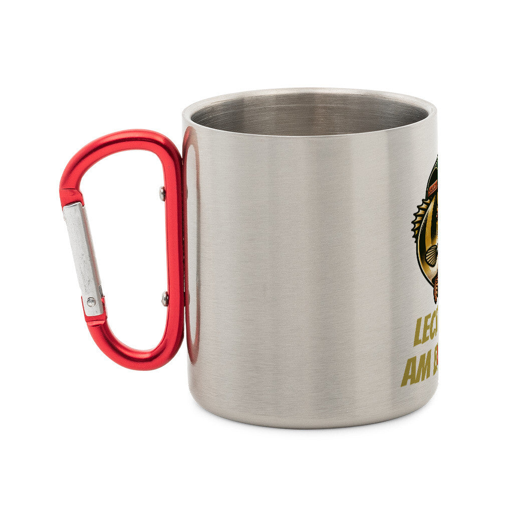 Leck Mich Am Barsch Edelstahl-Tasse mit Karabiner - HookStyle