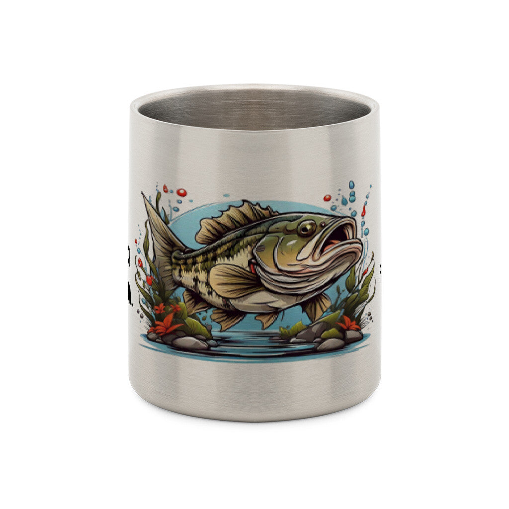 Fischflüsterer Edelstahl-Tasse mit Karabiner - HookStyle