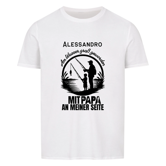 Mit Papa am Wasser T-Shirt personalisierbar