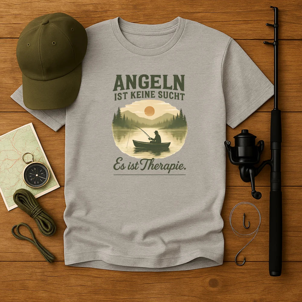 Angeln ist keine Sucht Basic Shirt Unisex