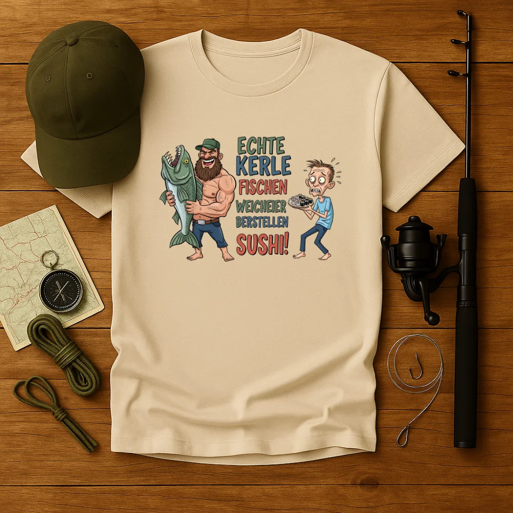 Echte Kerle fischen T-Shirt Unisex