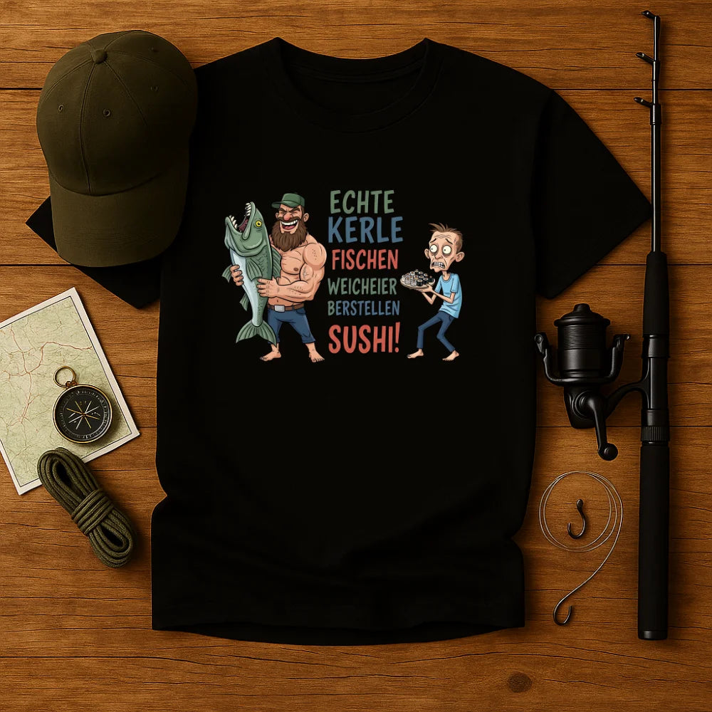 Echte Kerle fischen T-Shirt Unisex