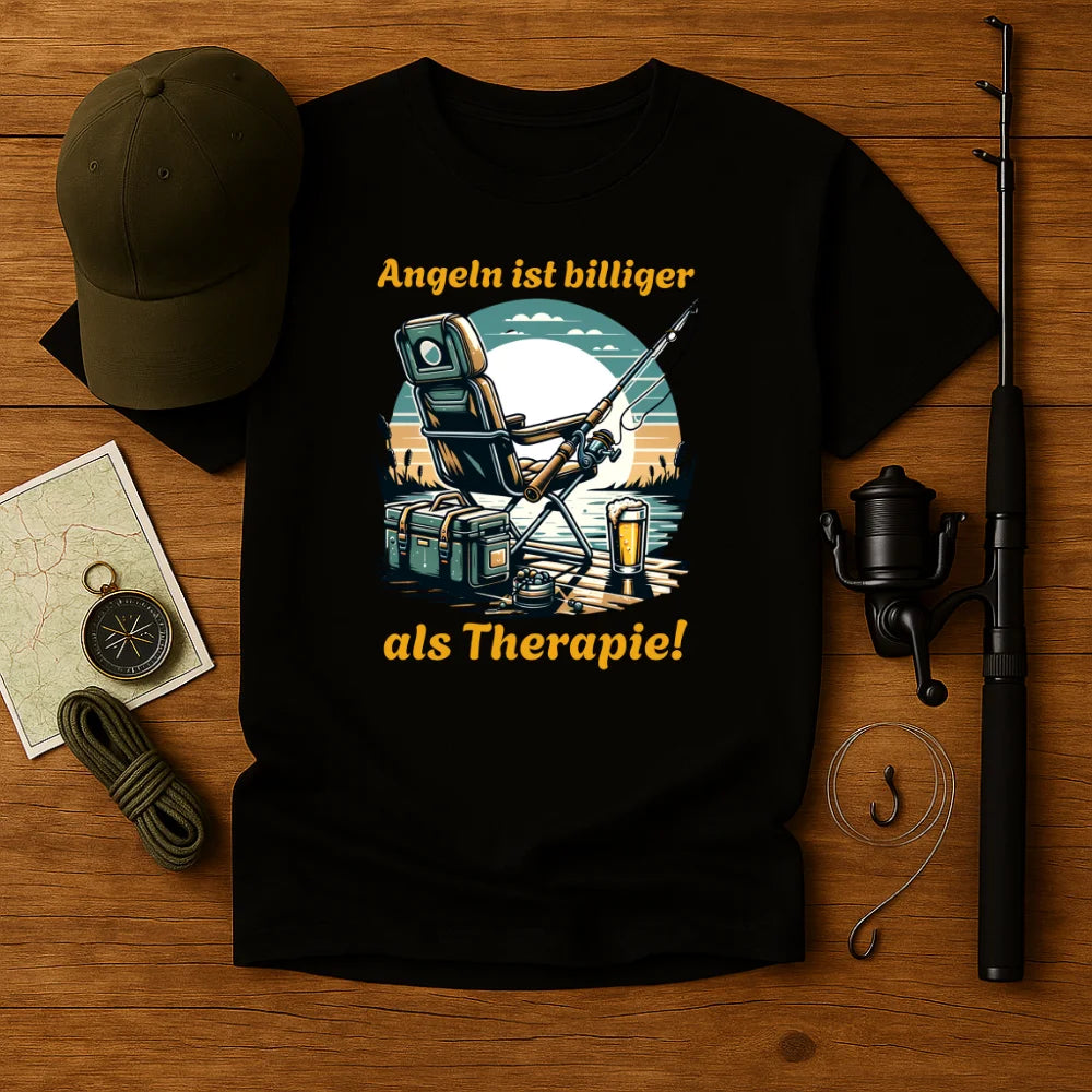 Angeln ist billiger als Therapie T-Shirt