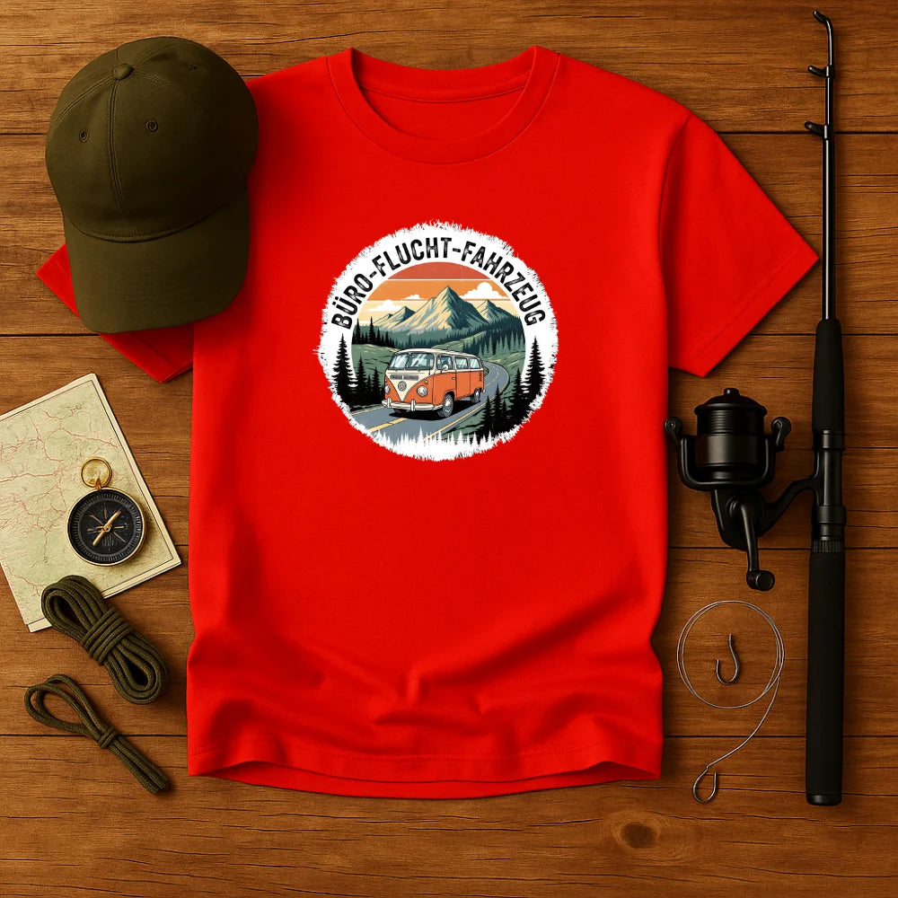 Büro-Flucht-Fahrzeug T-Shirt Unisex