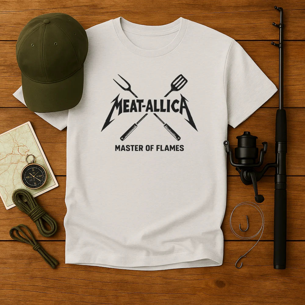 Meat-allica – Master of Flames T-Shirt Unisex