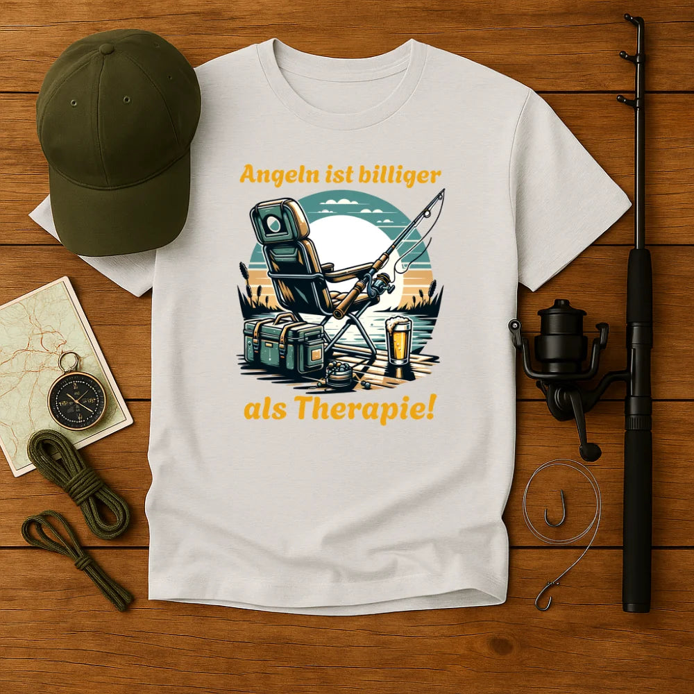 Angeln ist billiger als Therapie T-Shirt