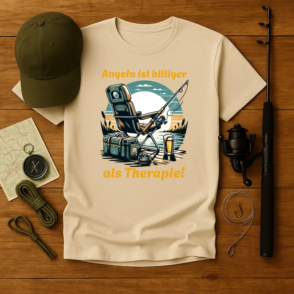 Angeln ist billiger als Therapie T-Shirt