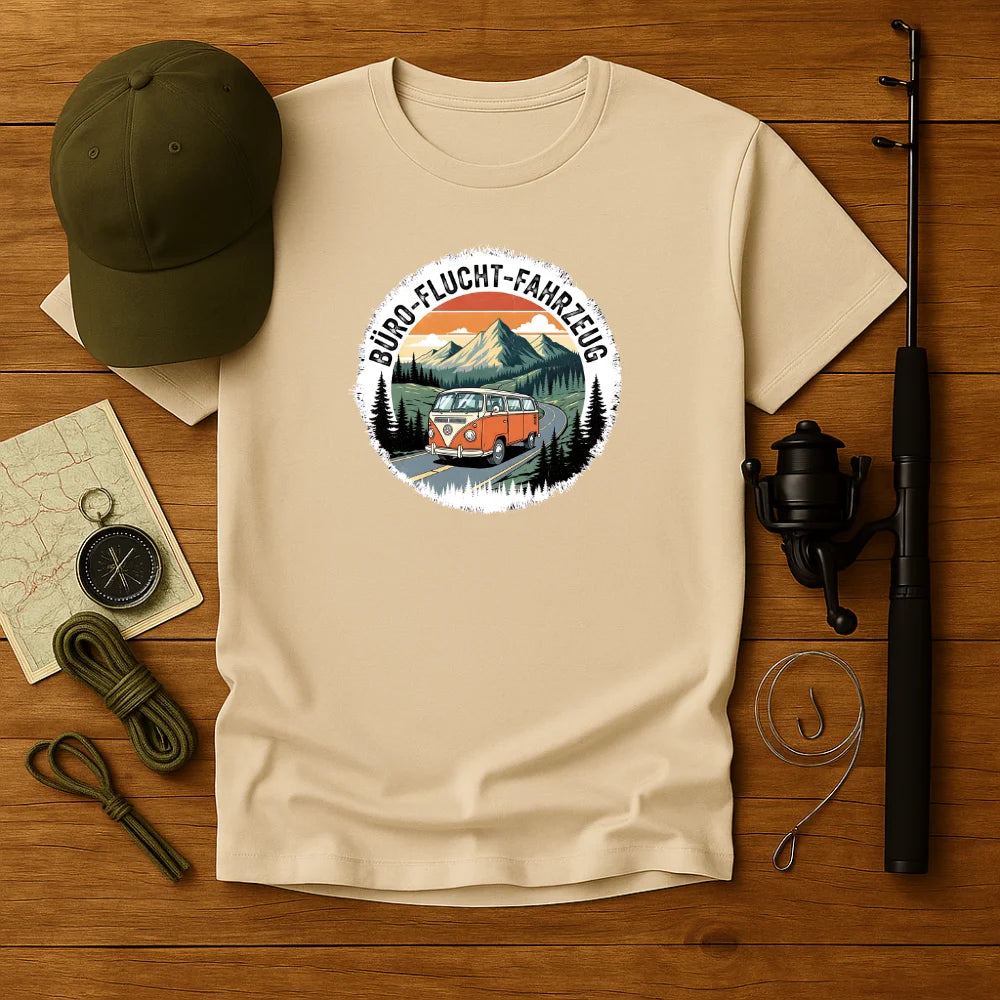 Büro-Flucht-Fahrzeug T-Shirt Unisex