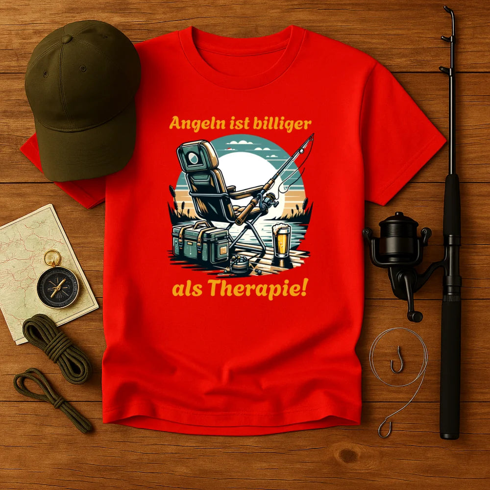 Angeln ist billiger als Therapie T-Shirt