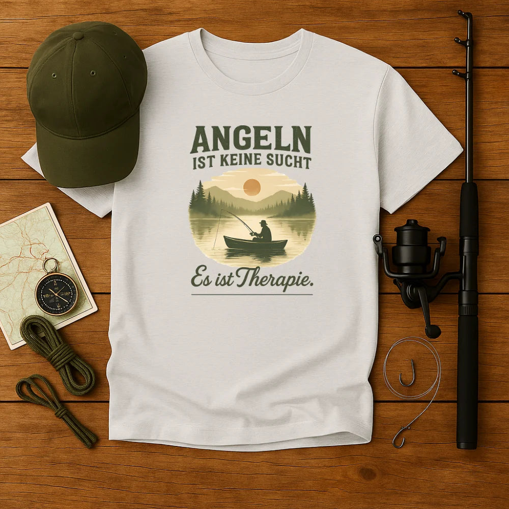 Angeln ist keine Sucht Basic Shirt Unisex